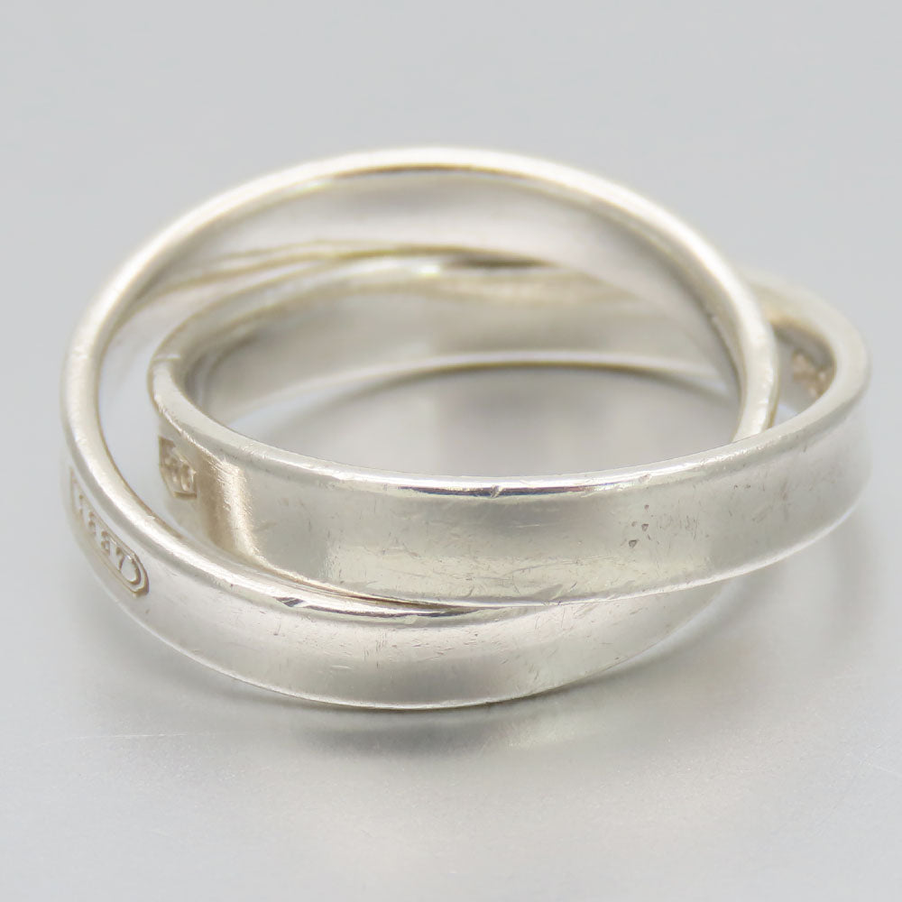TIFFANY&Co. Ring Silver925 Silver 1837 Interlocking Women Used Authentic