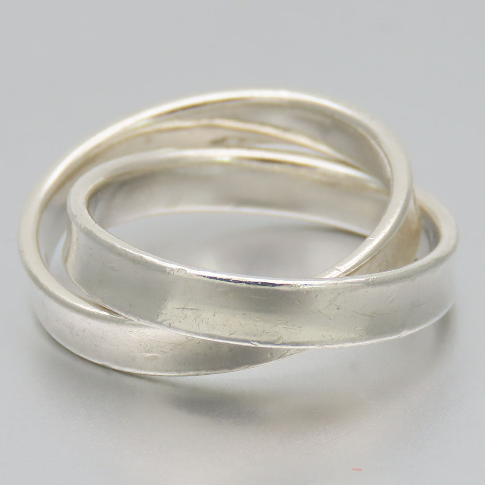 TIFFANY&Co. Ring Silver925 Silver 1837 Interlocking Women Used Authentic
