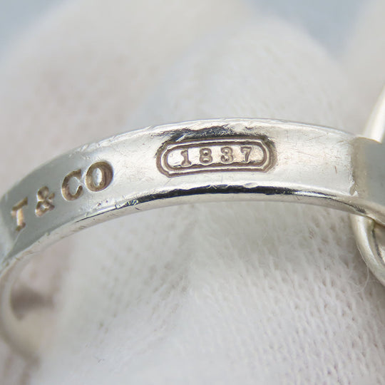 TIFFANY&Co. Ring Silver925 Silver 1837 Interlocking Women Used Authentic