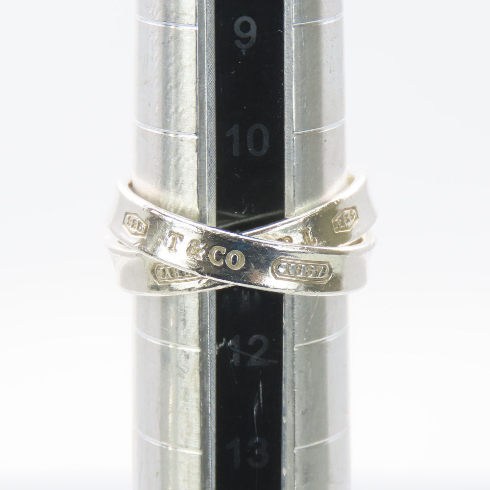 TIFFANY&Co. Ring Silver925 Silver 1837 Interlocking Women Used Authentic