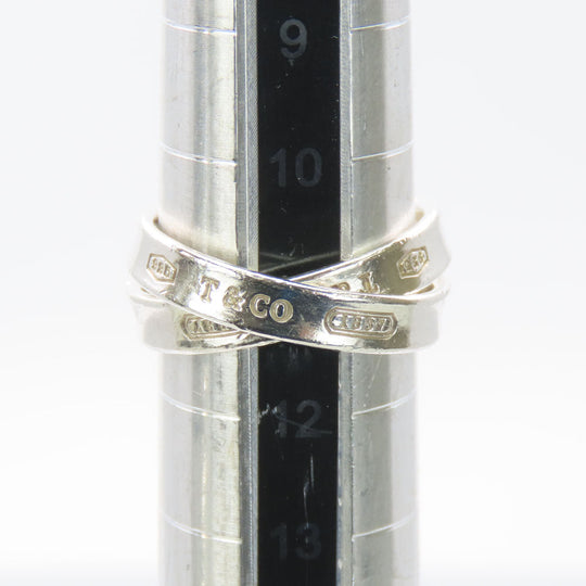 TIFFANY&Co. Ring Silver925 Silver 1837 Interlocking Women Used Authentic