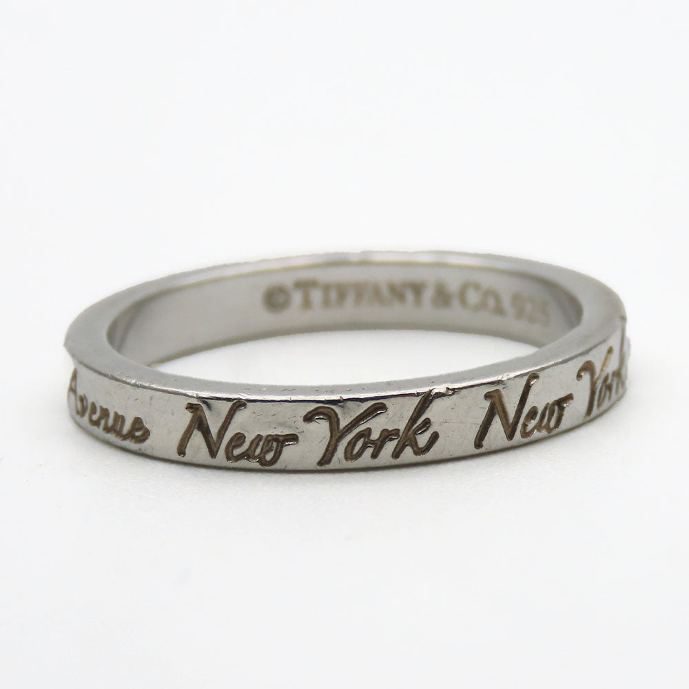 TIFFANY&Co. Ring Silver925 Silver New York Notes Narrow