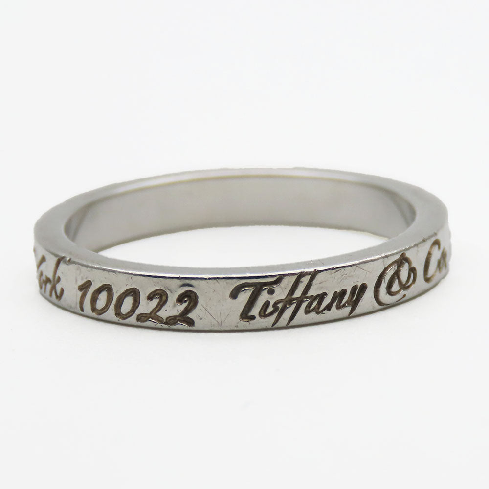 TIFFANY&Co. Ring Silver925 Silver New York Notes Narrow