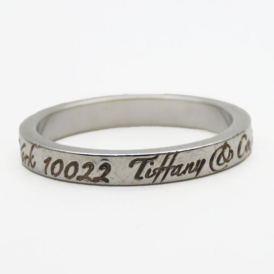 TIFFANY&Co. Ring Silver925 Silver New York Notes Narrow
