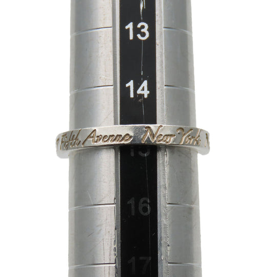 TIFFANY&Co. Ring Silver925 Silver New York Notes Narrow