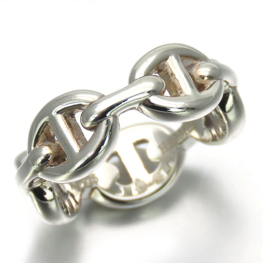 HERMES Ring Silver925 Silver Chene Dunkle Anchene