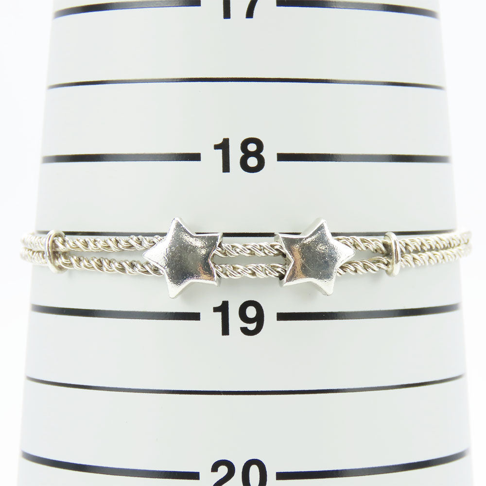 TIFFANY&Co. bracelet Silver925 Silver Puffster Double Rope