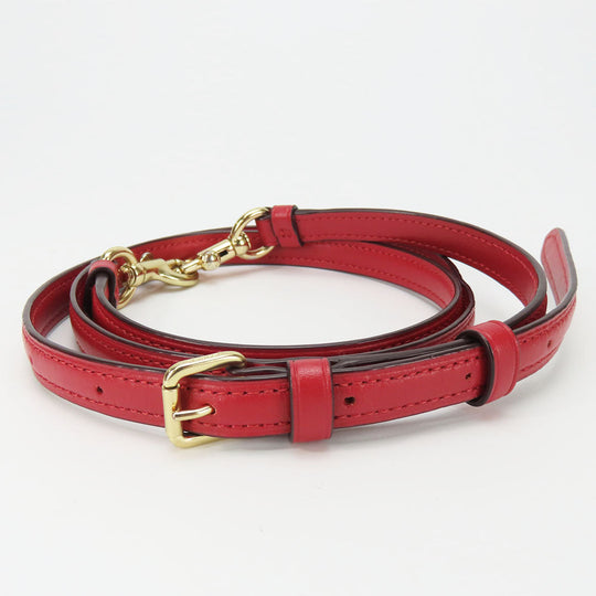 COACH Shoulder Bag F76674 Leather, PVC Red Signature Women Used Authentic