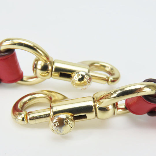 COACH Shoulder Bag F76674 Leather, PVC Red Signature Women Used Authentic