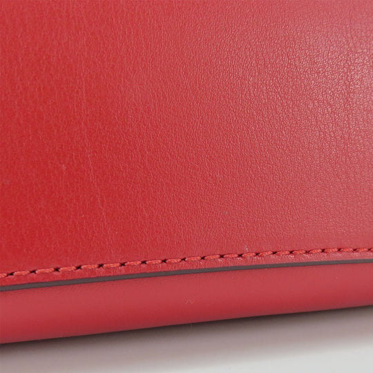 COACH Shoulder Bag F76674 Leather, PVC Red Signature Women Used Authentic