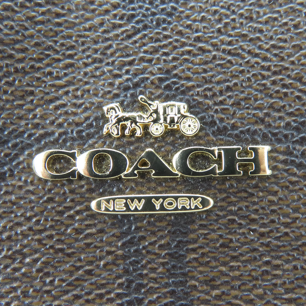 COACH Shoulder Bag F76674 Leather, PVC Red Signature Women Used Authentic