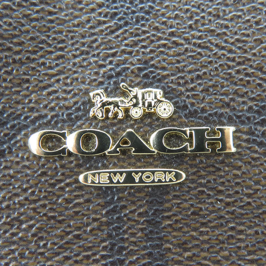 COACH Shoulder Bag F76674 Leather, PVC Red Signature Women Used Authentic