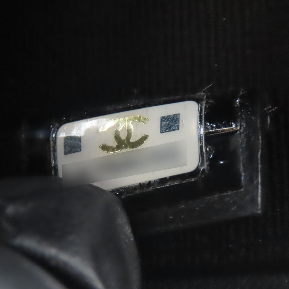 CHANEL Shoulder Bag leather black Women Used Authentic