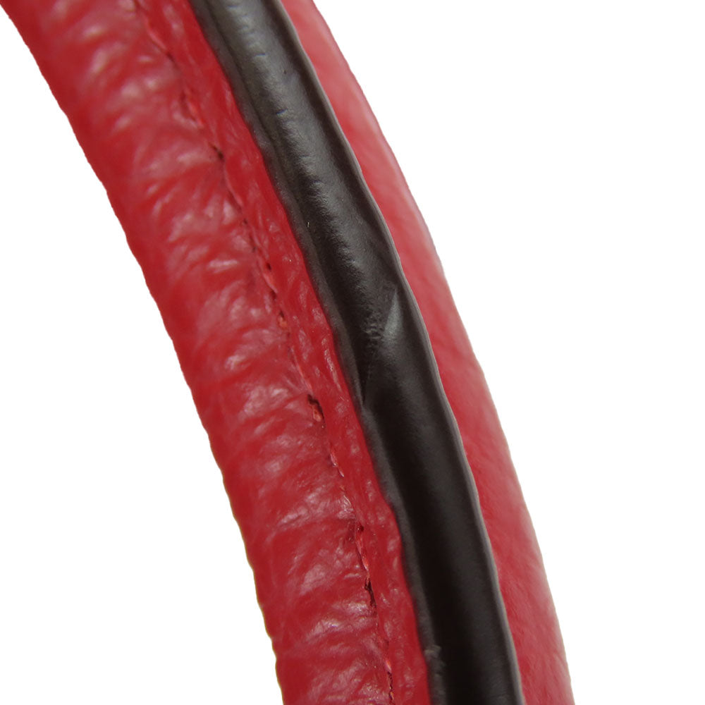 COACH Handbag F84428 leather Red Signature Women Used Authentic