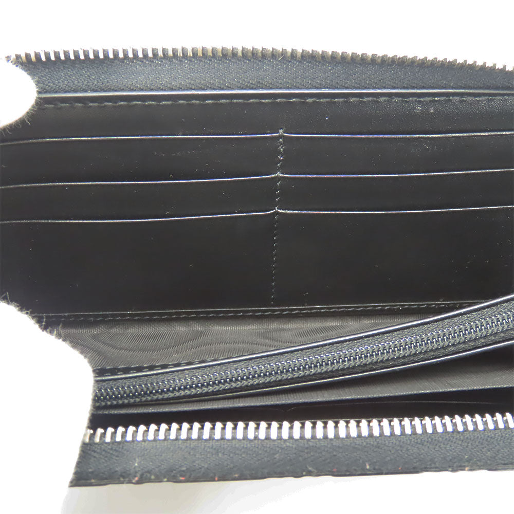 GUCCI Long Wallet Purse 473928 Guccisima black unisex(Unisex) Used Authentic