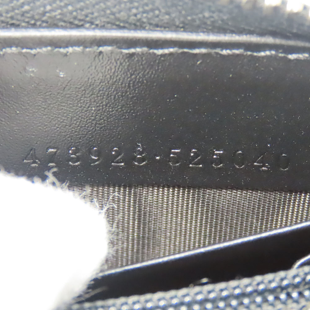 GUCCI Long Wallet Purse 473928 Guccisima black unisex(Unisex) Used Authentic