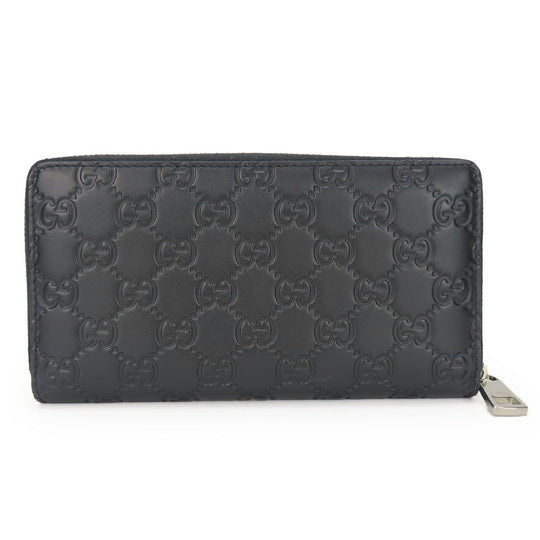 GUCCI Long Wallet Purse 473928 Guccisima black unisex(Unisex) Used Authentic