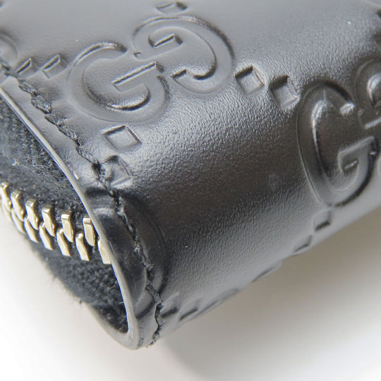 GUCCI Long Wallet Purse 473928 Guccisima black unisex(Unisex) Used Authentic