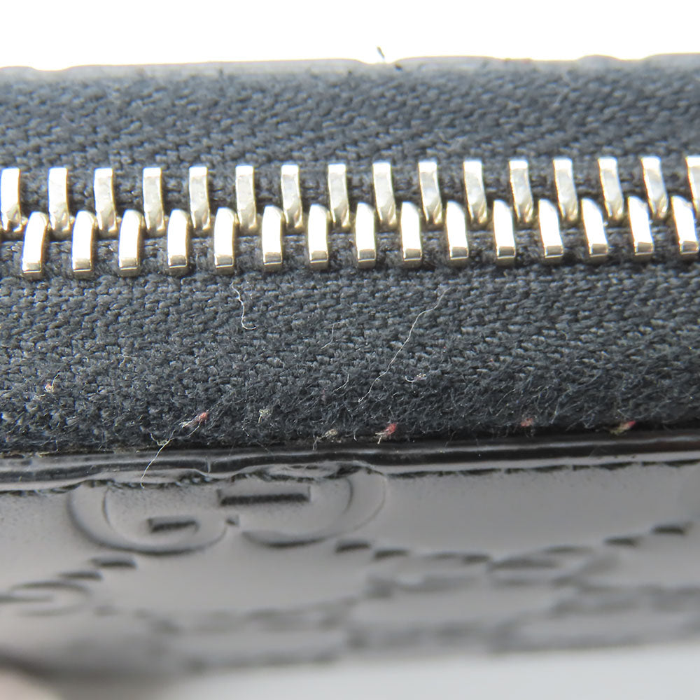 GUCCI Long Wallet Purse 473928 Guccisima black unisex(Unisex) Used Authentic