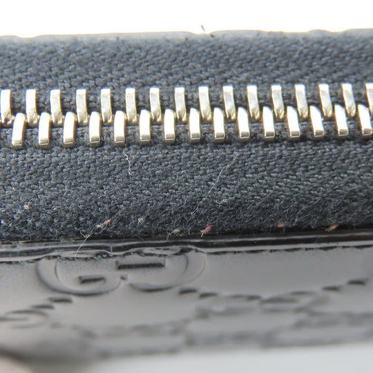 GUCCI Long Wallet Purse 473928 Guccisima black unisex(Unisex) Used Authentic