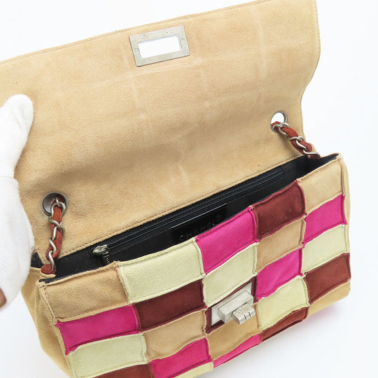 CHANEL Shoulder Bag Suede multicolor 2.55 Women Used Authentic