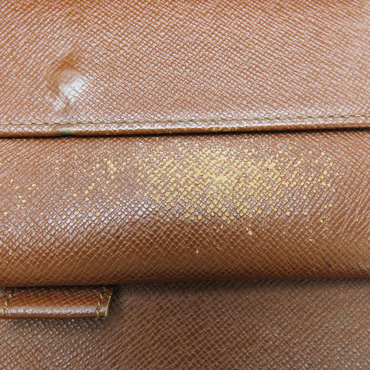 LOUIS VUITTON Long Wallet Purse M61217 Monogram Brown Portofeuil International Women Used Authentic
