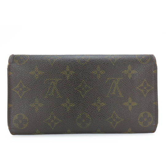 LOUIS VUITTON Long Wallet Purse M61217 Monogram Brown Portofeuil International Women Used Authentic