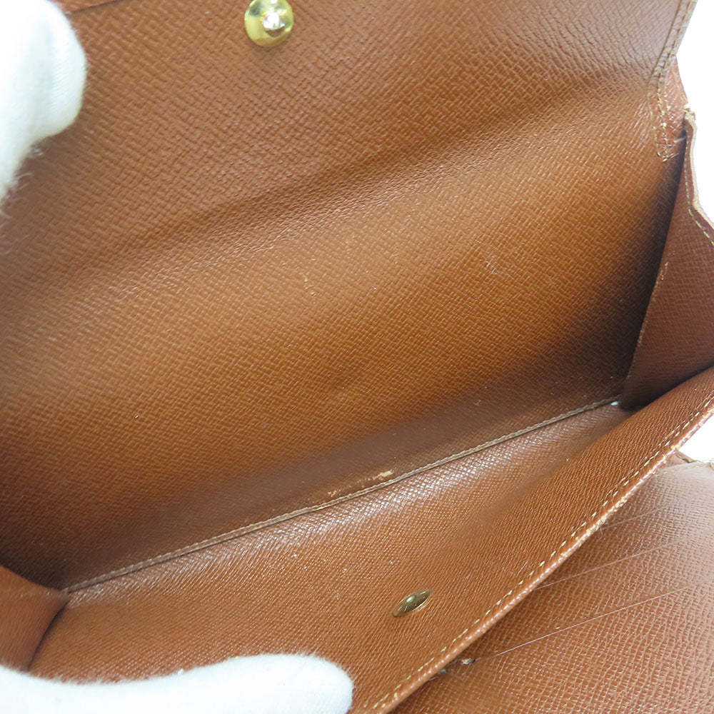 LOUIS VUITTON Long Wallet Purse M61217 Monogram Brown Portofeuil International Women Used Authentic