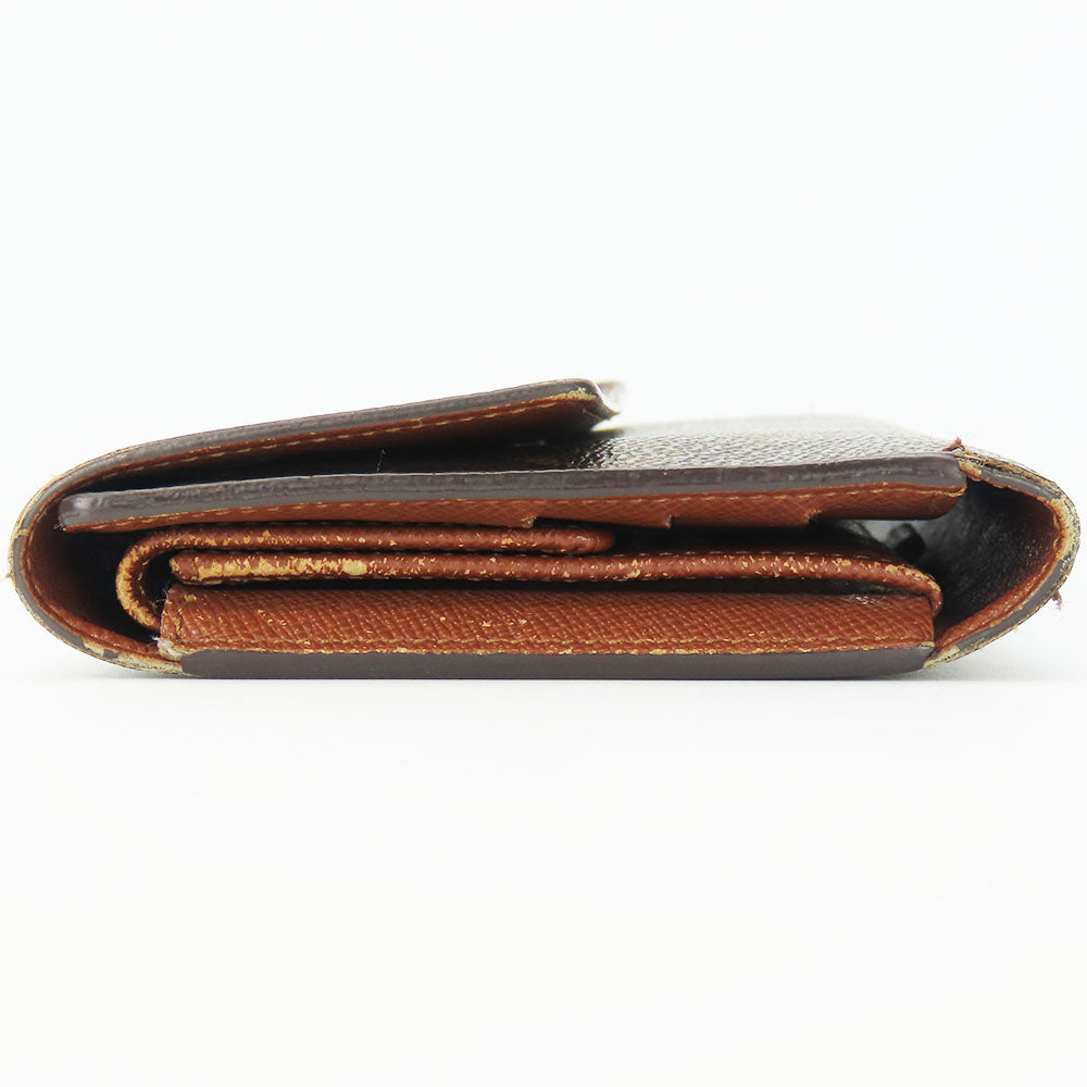 LOUIS VUITTON Long Wallet Purse M61217 Monogram Brown Portofeuil International Women Used Authentic
