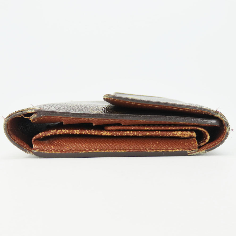 LOUIS VUITTON Long Wallet Purse M61217 Monogram Brown Portofeuil International Women Used Authentic
