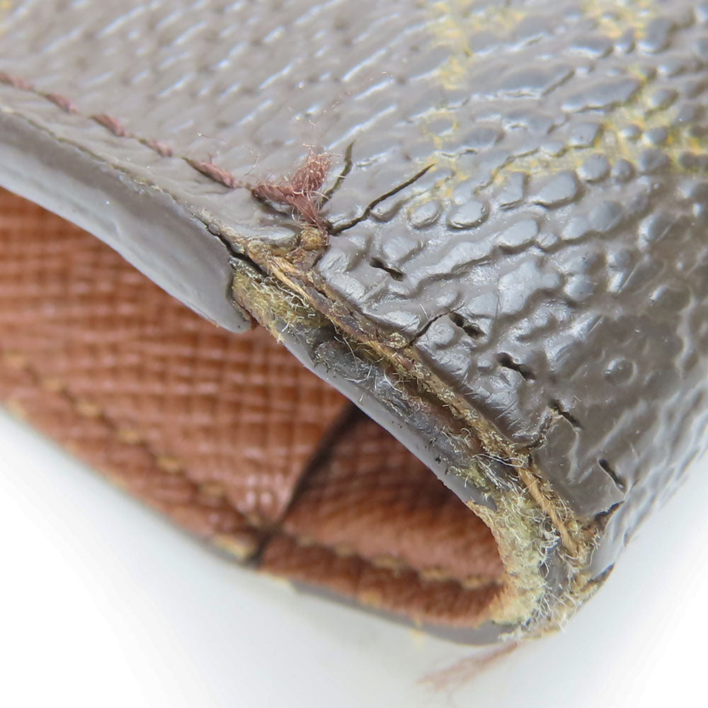 LOUIS VUITTON Long Wallet Purse M61217 Monogram Brown Portofeuil International Women Used Authentic