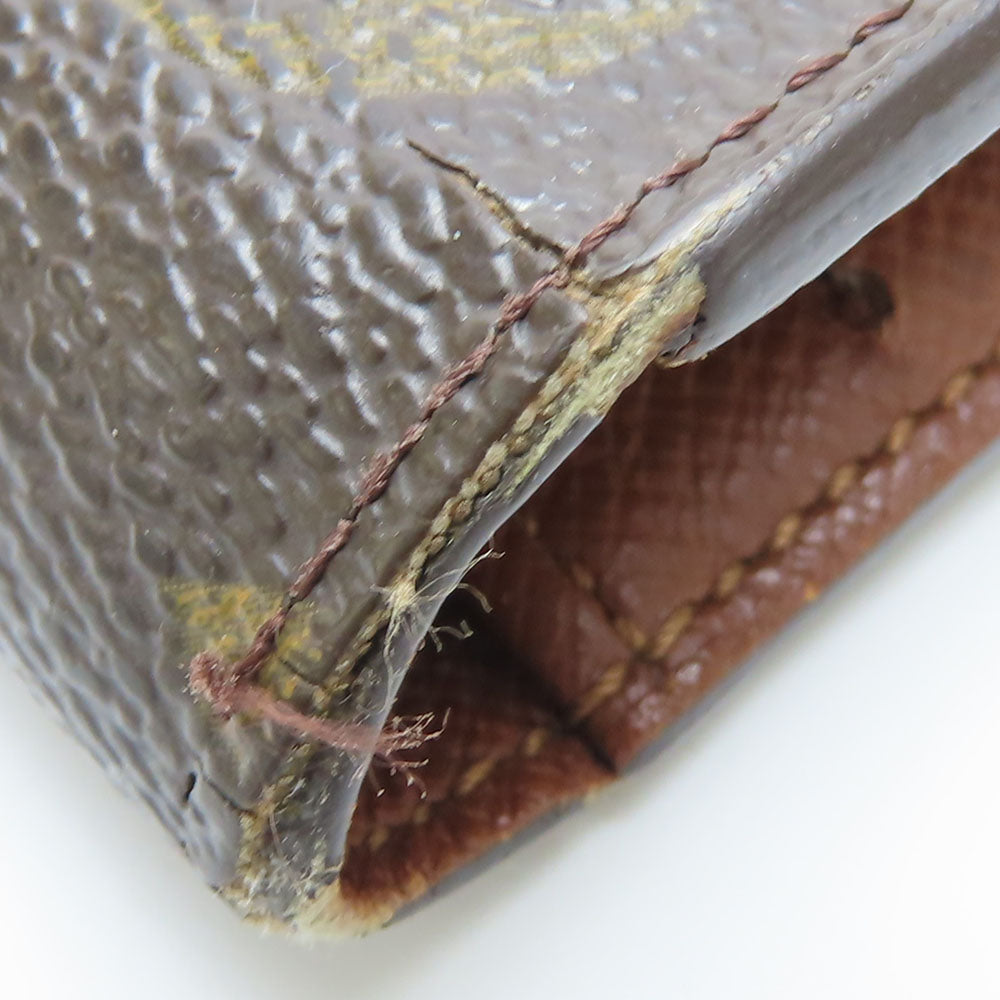 LOUIS VUITTON Long Wallet Purse M61217 Monogram Brown Portofeuil International Women Used Authentic