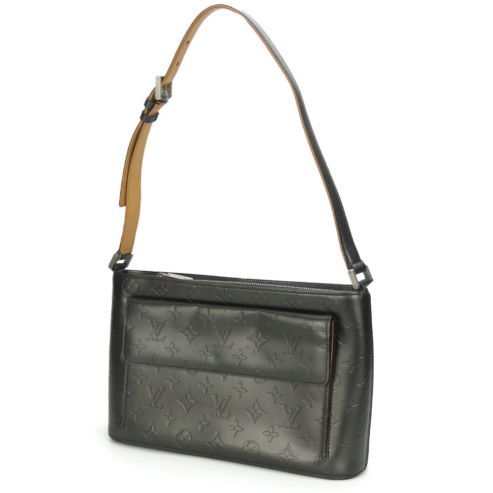 LOUIS VUITTON Shoulder Bag M55122 Monogram mat gray Alston Women Used Authentic
