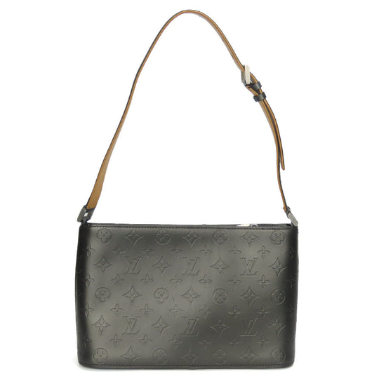 LOUIS VUITTON Shoulder Bag M55122 Monogram mat gray Alston Women Used Authentic