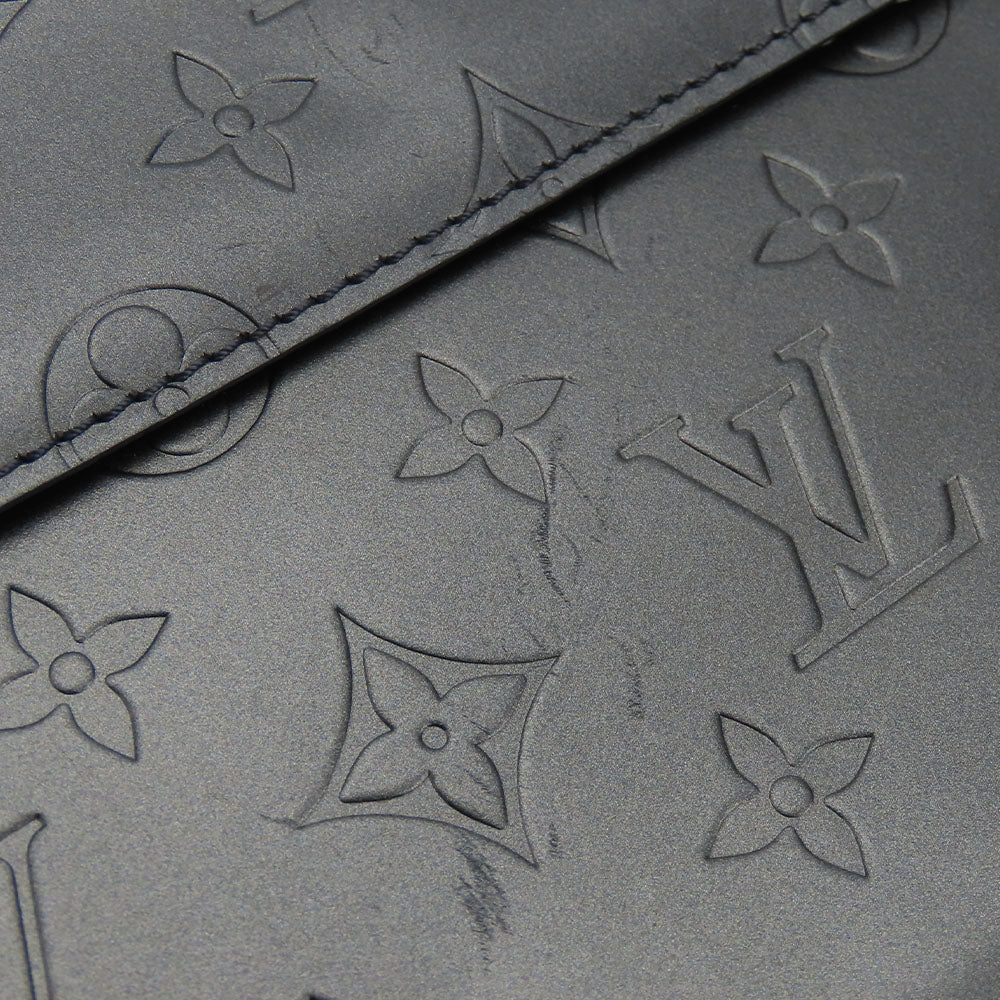 LOUIS VUITTON Shoulder Bag M55122 Monogram mat gray Alston Women Used Authentic