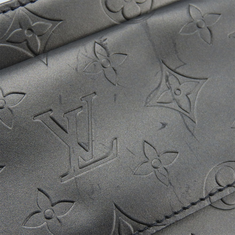 LOUIS VUITTON Shoulder Bag M55122 Monogram mat gray Alston Women Used Authentic