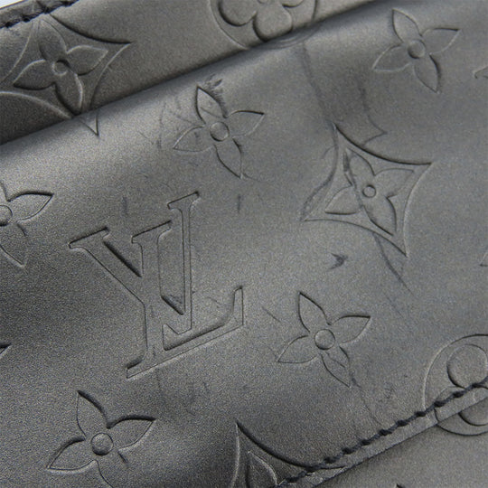 LOUIS VUITTON Shoulder Bag M55122 Monogram mat gray Alston Women Used Authentic
