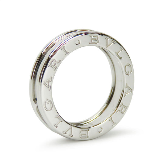 BVLGARI Ring K18 white gold Silver B-zero1 Women 47 Used Authentic