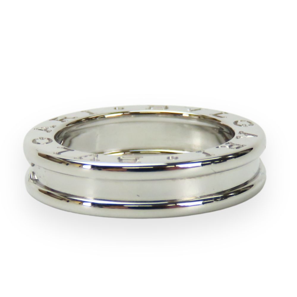 BVLGARI Ring K18 white gold Silver B-zero1 Women 47 Used Authentic