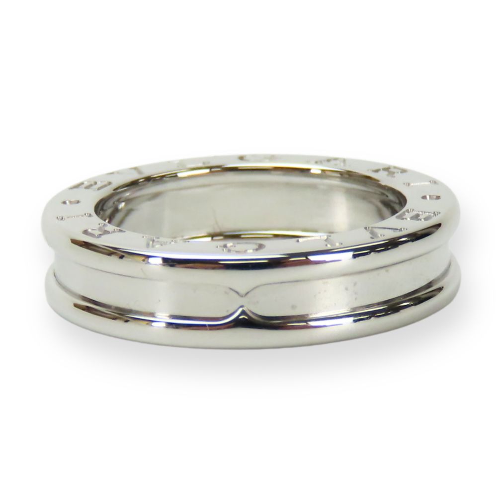 BVLGARI Ring K18 white gold Silver B-zero1 Women 47 Used Authentic