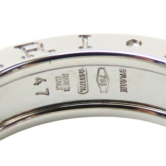 BVLGARI Ring K18 white gold Silver B-zero1 Women 47 Used Authentic