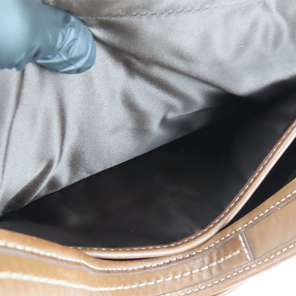 COACH Shoulder Bag 11254 leather Brown Women Used Authentic