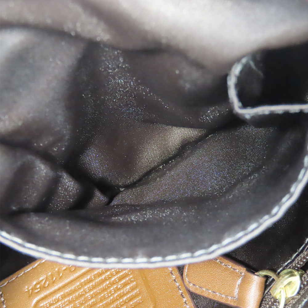 COACH Shoulder Bag 11254 leather Brown Women Used Authentic