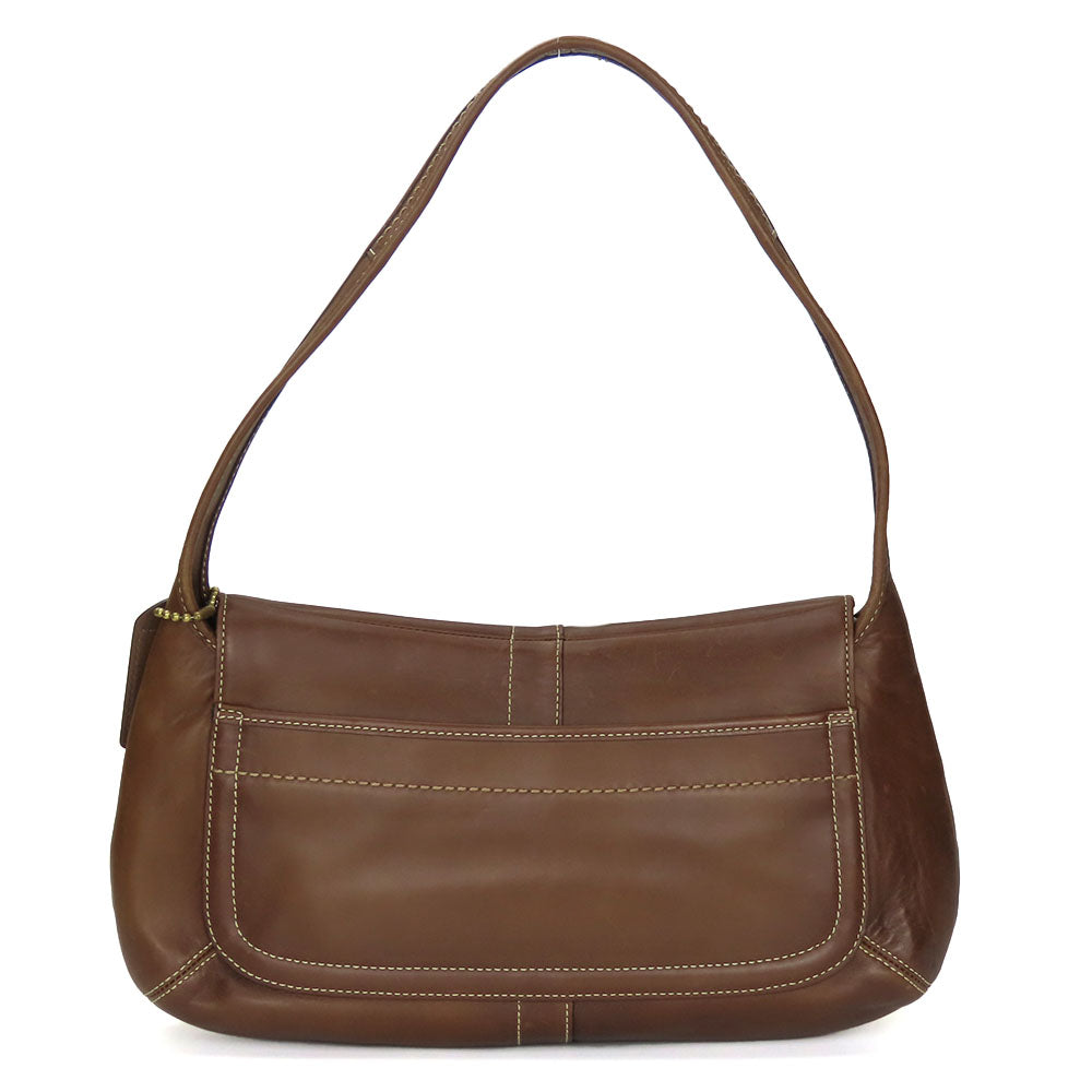 COACH Shoulder Bag 11254 leather Brown Women Used Authentic