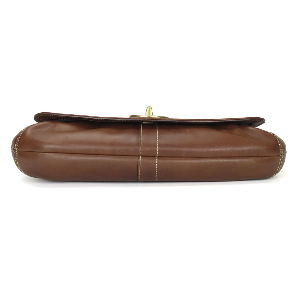 COACH Shoulder Bag 11254 leather Brown Women Used Authentic