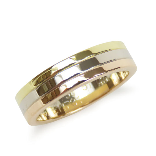 CARTIER Ring K18 Yellow Gold, K18 Pink Gold, K18WG Three color Vendome Trinity Women Used Authentic