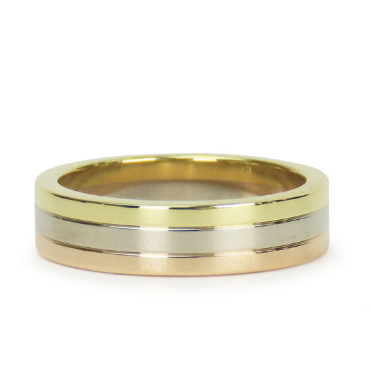 CARTIER Ring K18 Yellow Gold, K18 Pink Gold, K18WG Three color Vendome Trinity Women Used Authentic