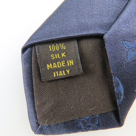 LOUIS VUITTON tie silk Navy mens Used Authentic