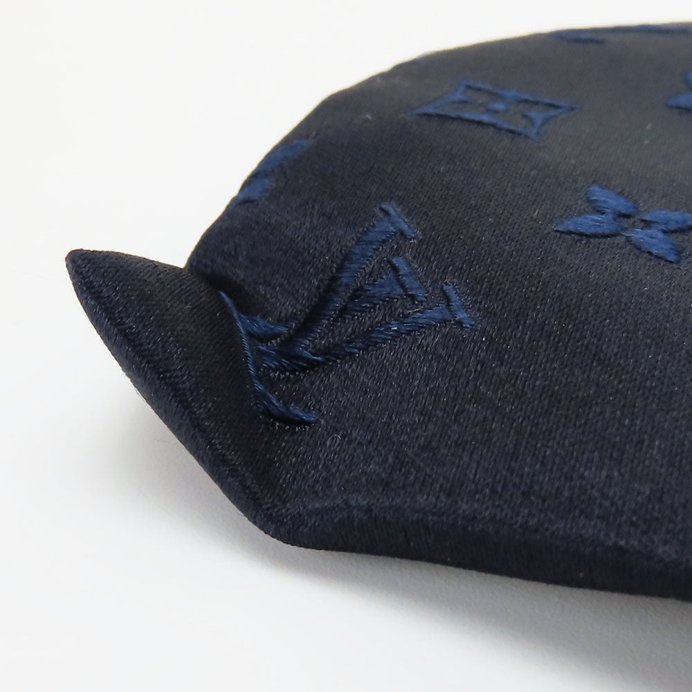 LOUIS VUITTON tie silk Navy mens Used Authentic