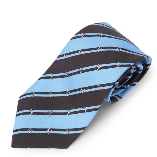 HERMES tie silk Blue type mens Used Authentic